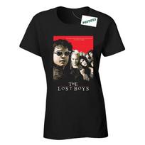 Retro Movie Poster Style Inspired By The Lost Boys Ladies Fitted DTG T-Shirt 4XL red