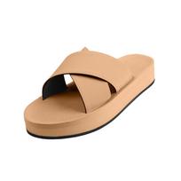 Indosol Cross Slide   Soil Light Slipper Platform Cross Slide - Soil Light (W4-5) beige