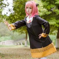 Anime Šnipas X Šeimos kostiumas Anya Forger Cosplay Kostiumai Suknelė Juoda Uniforma Sijonas Mergaitėms Mokykloje Vaikams Suaugusiems Moterų Apranga Cos Eden Academy 5XS/110 black