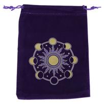 Velvets Tarot Storage Bag Board Game Cards Drawstrings Bag Oracles Cards Rune Bag Travel Gift Bag Jewelry Pouches blue