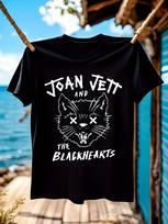 Joan Jett The Blackhearts Vintage Rock Band Tshirt Black ... S white
