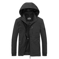 Vyriškos striukės nuo vėjo Neperšlampamos striukės su gobtuvu, neperšlampamas nuo vėjo, laisvalaikio paltas Vyriški drabužiai rudeniniai švarkai Vyriški TOP Asian 6XL 100-105KG tamsiai mėlyna spalva