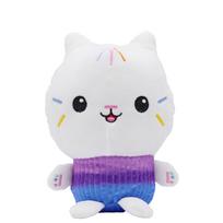 Animal Plush Gabby Dollhouse Lovely Plush Gaby Toys Plush House Cat Doll Cartoon Stuffed Animals Mermaid Cat Plushie Dolls Kids white