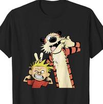 Calvin And Hobbes TShirt Retro  Cartoon Tshirt All Size S5Xl VN1718 Unisex T-Shirt S