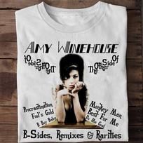 NEW Amy Winehouse Shirt Short Sleeve Cotton White All Size T-Shirt KH1101 M black