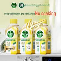 Dettol Upgraded 6-in-1 Washing Machine Cleaner, Lemon, 3-Pack
