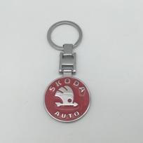 1pcs 3D metal Zinc Alloy for skoda Car Key Ring Emblem Keychain key chain Keyring badge Decal styling Accessories djsg55