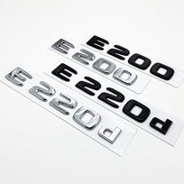 Black Silve Letters E200 E260 E300 E400 E450 E220d E350d E400d 4Matic ABS Emblem Car Trunk Logo Sticker 4Matic juoda