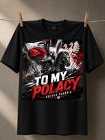 To My Polacy Polska Husaria Dark Battle Winged Horseunisex Eagle Red Smoky Patriotic Style Unisex All Unisex All Tshirt S gray