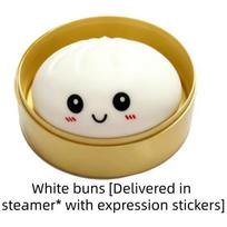 Dumpling Squishes Stress Balls Viral Fidget Toy Colorful Simulation Steamed Bun Decompression Toy for Anxiety
