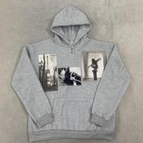 European and American retro style nostalgic portrait photo print pattern patch embroidery spring hoodie S