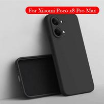 Case For Xiaomi Poco X8 Pro Max Liquid Silicone Back Case for XIAOMI POCO X8 PRO MAX 1PC&ForPoco X8 Pro Max black