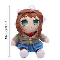 Fumofumo Monika Plush Doll Anime Peripheral Toy Doki Doki Literature Club Cartoon Doll Kid Toy Birthday Gift Home Decor 20cm