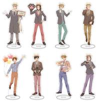 Hetalia Acrylic Stand Anime Character Base Transparent Cute Cosplay Decoration Moe Goods DIY (8-piece Set-A)