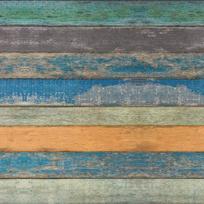 Mediterranean Stripe Self-Adhesive Wood Grain Wallpaper Retro Nostalgic Wooden Board Living Room Home Decoration Wall Stickers 1mx45cm gray