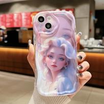 Mielas silikoninis dėklas Samsung A03 A13 A12 A22 A32 A34 A35 A51 A52 A53 A54 S21 S22 S23 S24 S25 Plus Funda Princesės mergaitės dėklas Minkštas TPU telefono buferis Samsung A02/M02 white