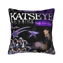 Decorative Pillow Covers Katseye Merch Chair  Pillow Case Cover Square Multiple Sizes 12x12Inch black