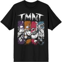 Teenage Mutant Ninja Turtles Retro Paint Black T-Shirt S