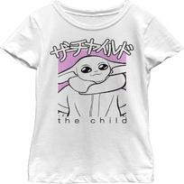 The Mandalorian Girl's Star Wars Grogu The Child Sketch T-Shirt S balta
