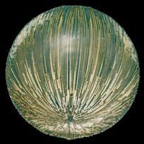 Ru Han Retro Fireworks Glass Dinner Plate gray