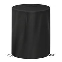 Outdoor Heater Cover600D Oxford Fabric Fire Pit Protectors with Reinforced Edges Waterproof Easy Storage 1 black