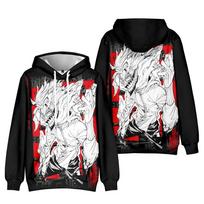 DAN DA DAN Anime Hoodie Streetwear Hooded Sweatshirt Men Women Cosplay Sports XS juoda