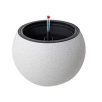 Lazy Automatic Watering Flower Pot Spherical Automatic Water-absorbing Planter  Office 10.5x14.5cm black
