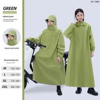 Heavy-Duty Full-Body Raincoat with Sleeves for Men and Women - Ideal for Motorcycle Riders and Students See Specifications beige