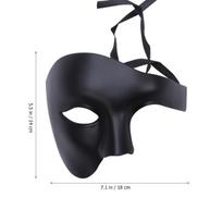 Luxury Retro Half Face Masquerade Mask One-Eyed Lace Design Shimmer Detail for Masquerade Ball Masked Wedding Fancy Dress Party