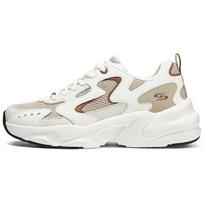 Skechers Bobs Bamina 2 Mesh Fabric Synthetic Leather Casual Trend Comfortable Shock Absorbing Wear Resistant Breathable Low Top Dad Shoes 117367-TPMT white