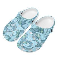 Colorful Printed EVA Yard Clogs Women Men Breathable Soft Slip On Garden Yard Home Bathroom Casual Walking Daily Shoes Garden Wear 36 balta