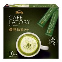 AGF Blendy Cafe Latory Stick Rich Matcha Latte 16 Sticks Powdered