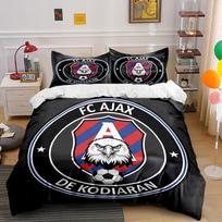 FC Ajax Eagle Bedding Set  Bedding Duvet Cover Set Duvet Cover Pillowcases  (1 * Duvet Cover 2 * Pillowcases, without duvet insert) 135x200cm