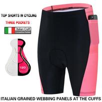 Womens Compression Cycling Shorts Quick-Dry Breathable Bike Workout Road Riding Small white