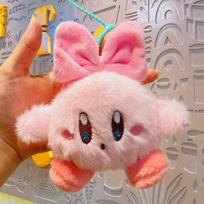 Star Kirby High Quality Plush Pendant Keychain Backpack Pendant. Girlish Heart Soft And Cute Exclusive Gift Fgirlfriend 12cm white