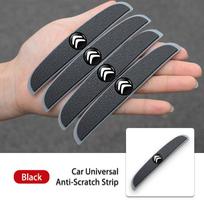 4 vnt. Automobilio Anti-susidūrimo Juostelės Kėbulo Durų apsaugos Lipdukai Citroen C4 C3 C5 C1 C2 C6 VTS C4L DS3 DS4 DS5 Grand Berlingo ulcz43 black