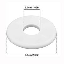 Splittable Wall Hole Decorative Cover White Self-adhesive Water Pipes Hole Cover Round Flange Cover