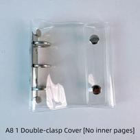 1Pcs Clear Pvc Ring Binder With Waterproof Cover Snap Closure For School Office Journaling Photo Album