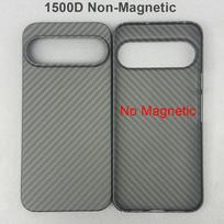 For Google Pixel 10/10 Pro/10 Pro XL Carbon Case 600D Kevlar Aramid Fiber Fabric Ultra Thin Hard Cover Magnetic Black Slimlightr Google Pixel 10 Pro XL gray