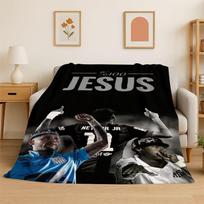 Football N-Neymar Sport Star Soft Flannel Throw Blanket,Cozy Blanket for Bed,Couch,Sofa,Bedroom,Living Room,Travel,Picnic 75x90cm