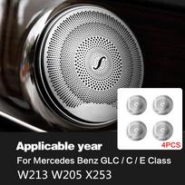 Car Door Audio Cover Speaker Decor Loudspeaker Trim Interior Accessories For Mercedes Benz W205 W213 X253 GLC C E Class E200 200