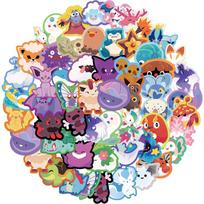10/50pcs Cute animal Stickers Waterproof DIY cartoon animal Sticker Pack for Watercup Laptop Scrapbook Notebook Diary stickers 10pcs blue