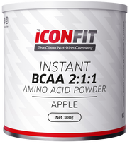 BCAA 2:1:1 kompleksas ICONFIT - obuolių saldainių skonio milteliai, 300 g