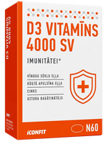 ICONFIT D3 4000 SV vitamīna kapsulas imunitātes atbalstam, 60 gab.