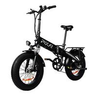 PIXAR Star1 Sulankstomas Elektrinis Dviratis 20 colių 250W 48V 15Ah Baterija juoda