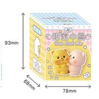 New Sweet Bear Blind box You and Me Serise Bear Figure Toy Cute Cartoon Trendy Mystery Box Gift white