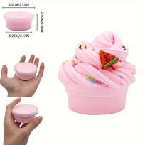 Festive 2.03oz Cookies Butter Slime, Soft Fake Cake DIY Clay Kit, Non-Sticky Fluffy Putty for Stress Relief & Holiday Gifts