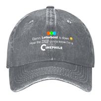 New Damn Letterboxd Is Down How The Hoes Baseball Cap Rave Brand Unisex cap derby hat Luxury Cap Caps For Women Unisexs gray