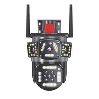 Panoramic 360° PTZ Camera WiFi Multi-Lens Three Screen Camera Motion Detection Outdoor IP CCTV Survalance Security Protection Cameras AU Plug