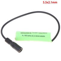 18650 Dummy Cell Battery Empty Shell 0V Adapter Tube 5.5x2.1mm/5.5x2.5mm for Power Supply Debugging Work A2